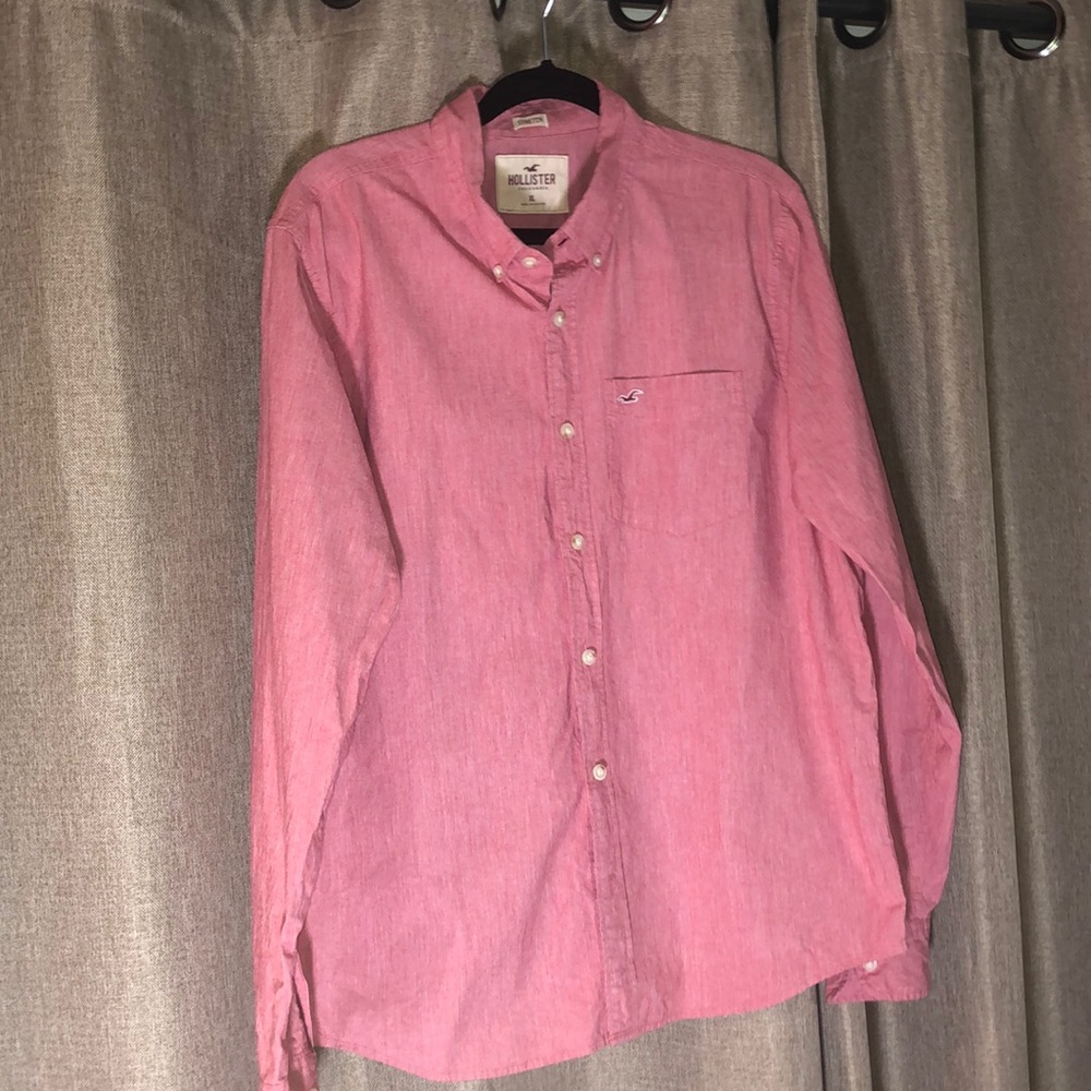 Pink Hollister Button-Down
